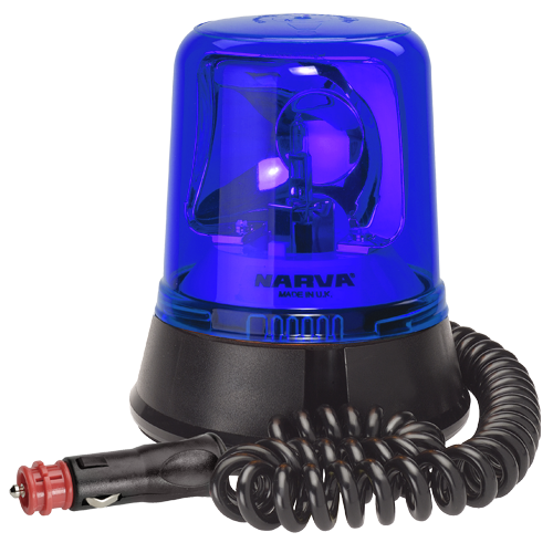 85658B Narva 12/24 Volt Optimax Rotating Beacon Blue Magnetic Base