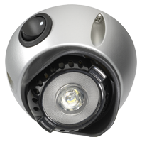 87654S Narva 10-30V 1W L.E.D Interior Swivel Lamp with Off / On Switch with Silv