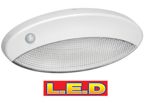 87788 Narva 12V L.E.D Awning Lamp White Base with PIR Sensor