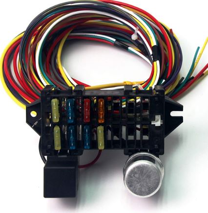 Performance 8 CIRCUIT BASIC WIRE KIT SMALL WIRING HARNESS RAT STREET ROD SAND CA