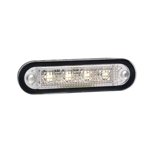 90810 Narva 10-30 Volt L.E.D Front End Outline Marker Lamp (White) with 0.5m Cab