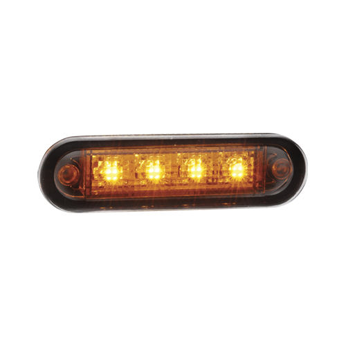 90820 Narva 10-30 Volt L.E.D Front End Outline Marker Lamp Amber with 0.5m Cable