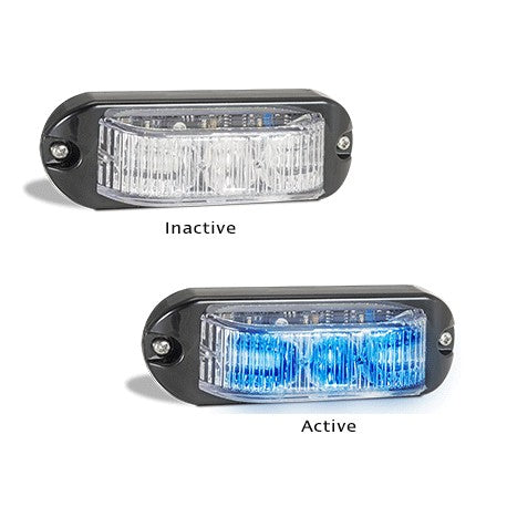 LED Autolamps 90BM 12-24 Volt Blue Emergency Strobe Lamp