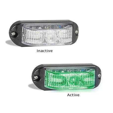 LED Autolamps 90GM 12-24 Volt Green Emergency Strobe Lamp