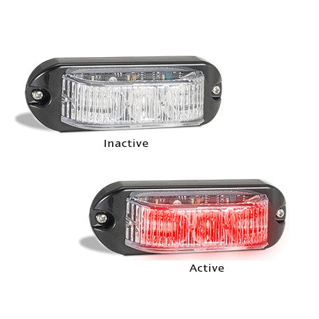 LED Autolamps 90RM 12-24 Volt Red Emergency Strobe Lamp