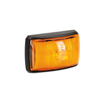 91422 Narva 10-33 Volt L.E.D Side Marker Front End Amber Lamp with Black Deflect