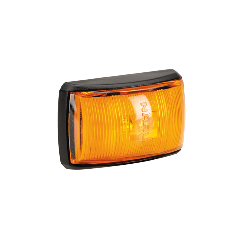 91422 Narva 10-33 Volt L.E.D Side Marker Front End Amber Lamp with Black Deflect