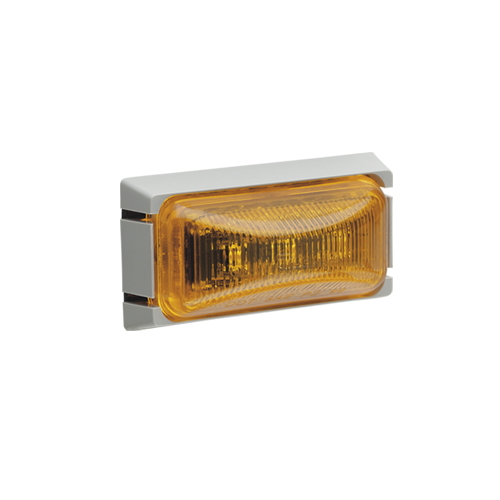 91552 Narva 12 Volt L.E.D External Cabin Lamp (Amber) with Grey Mounting Base
