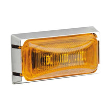 91558 Narva 12 Volt L.E.D External Cabin Lamp (Amber) with Chrome Mounting Base
