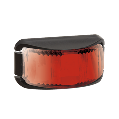 91632BL Narva 9-33 Volt L.E.D Rear End Outline Lamp (Red) with Black Base & 0.5m