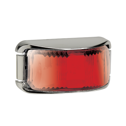 91632CBL Narva 9-33 Volt L.E.D Rear End Outline Marker Lamp (Red) with Chrome De