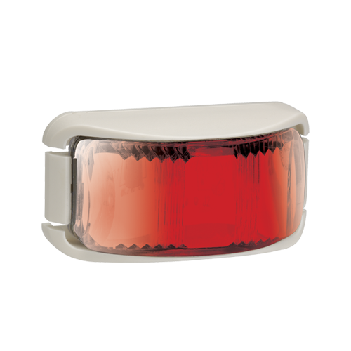 91632W Narva 9-33 Volt L.E.D Rear End Outline Marker Lamp (Red) with White Defle