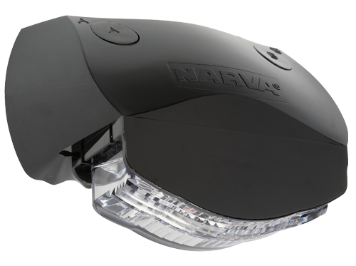 91666BL Narva 9-33 Volt 3 L.E.D Licence Plate Lamp in Black Housing and 0.5m Cab