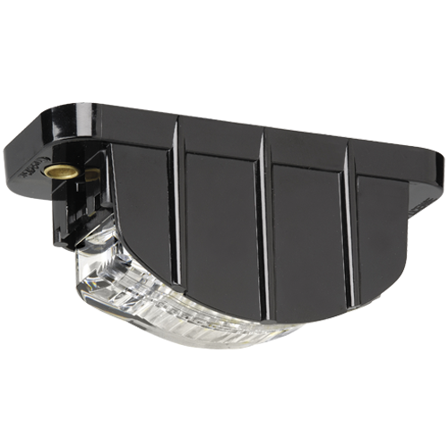 91680 Narva 9-33 Volt 3 L.E.D Licence Plate Lamp in Low Profile Black Housing an