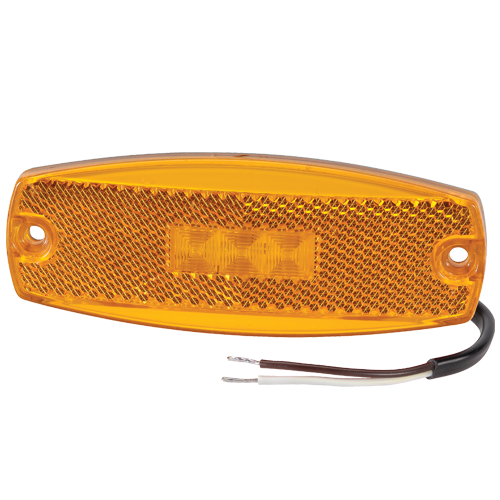 91700BL Narva 9-33 Volt L.E.D Side Marker Amber Lamp with In-built Retro Reflect
