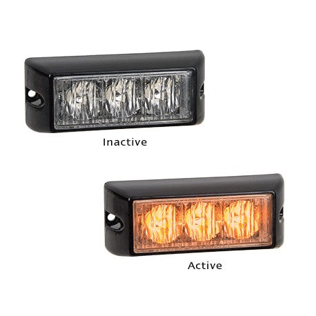 LED Autolamps 93AM 12-24 Volt Amber Emergency Strobe Lamp