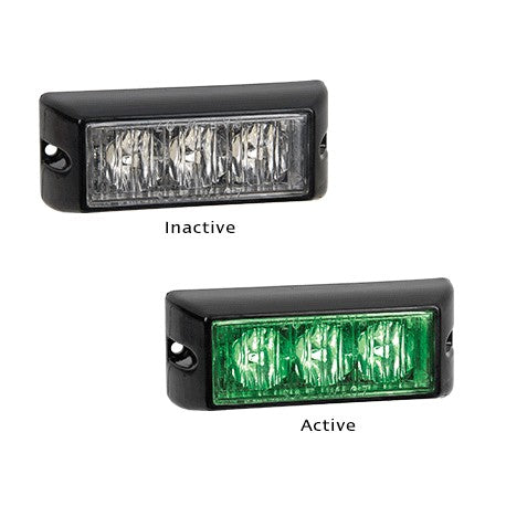 LED Autolamps 93GM 12-24 Volt Green Emergency Strobe Lamp