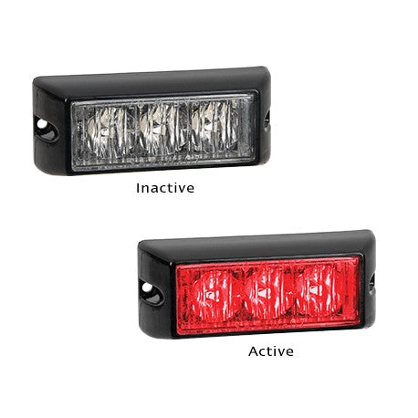 LED Autolamps 93RM 12-24 Volt Red Emergency Strobe Lamp
