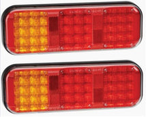 2 x 94202 Narva 9-33 Volt LED Rear Twin Stop/Tail and Direction Indicator Lamp