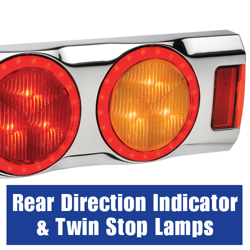 94364C Narva 9-33 Volt L.E.D Rear Direction Indicator and Twin Stop Lamps