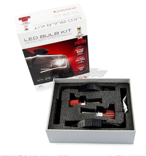 JW Speaker H1 LED 6200K White High Low beam Light for S15 Skyline 350Z EURO CL9