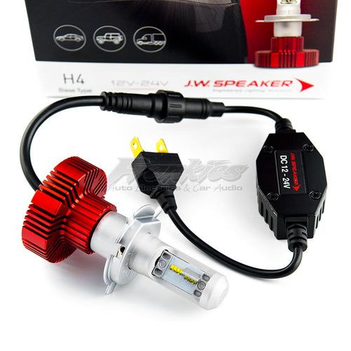 JW Speaker H4 Hi/Lo 6200k LED Bright White Headlight Kit for Toyota Ford Holden