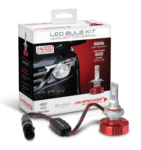 HB3 / H10 JW Speaker 990005 4000 6000k white LED Headlight Kit