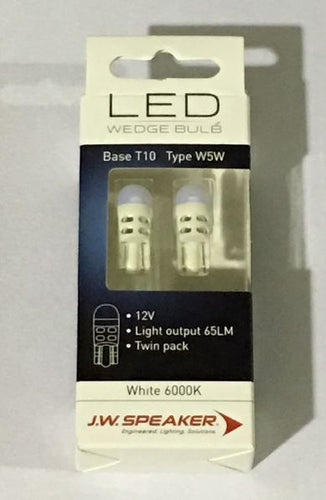 JW Speaker LED T10 W5W 6000K White 12V for PARKER INTERIOR REGO MAP LIGHT PAIR