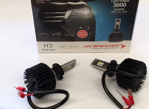 JW Speaker H3 LED 6000K DIRECT FIT LED GLOBE - BUILT IN CANBUS pair