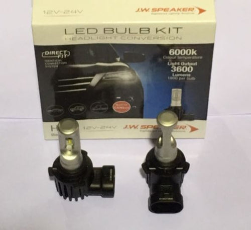JW Speaker HB4 9006 LED 6000K DIRECT FIT LED GLOBE - BUILT IN CANBUS pair
