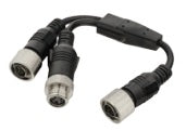 IONNIC AC-302 Single Backeye To 2 Backeye Elite Monitors Adaptor-Connector