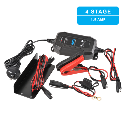 Projecta 12 Volt 1.5 amp 4 stage battery charger - AC015