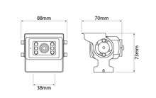 IONNIC BE-800C Pedestal Mount Backeye Elite Camera