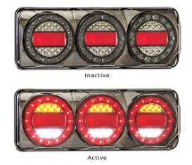 2 x LED Autolamps MaxiLamp C3XRW 12-24 Volt Stop / Tail / Indicator and Reverse
