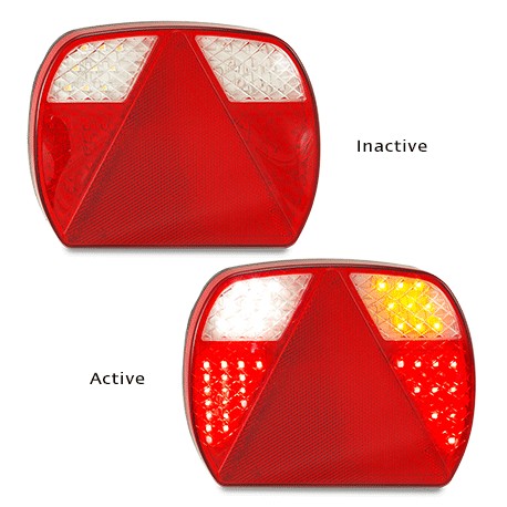 LED Autolamps EU200LR2 12-24 Volt Stop / Tail / Indicator and Reverse Fog Reflec