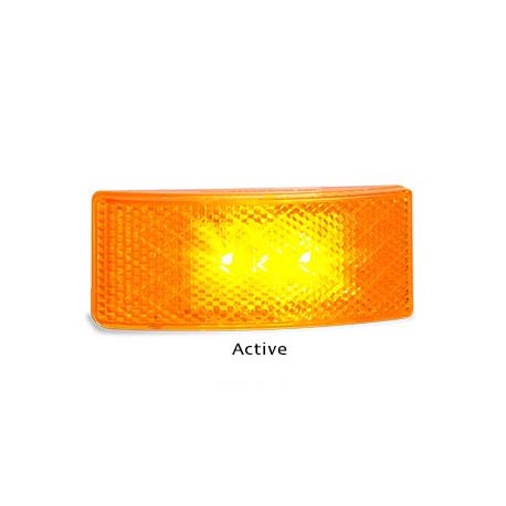 LED Autolamps EU38AMHD 12-24 Volt Side Marker Lamp with Inbuilt Reflector