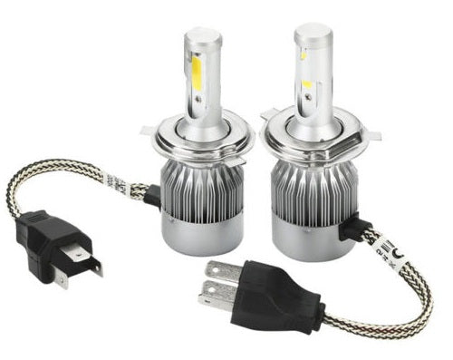 H4 LED Car Headlight Bulbs Globes BRIGHT! 72W/7600LM! 6000K Cold White