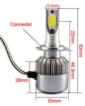 H7 LED Car Headlight Bulbs Globes BRIGHT! 72W/7600LM! 6000K Cold White 499