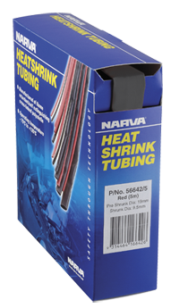 56622/5 Narva Black Heatshrink Tubing Dispensers - 19mm