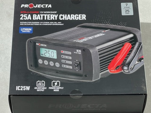 Projecta 12V Automatic Workshop 25 Amp 7 Stage Battery Charger IC25W