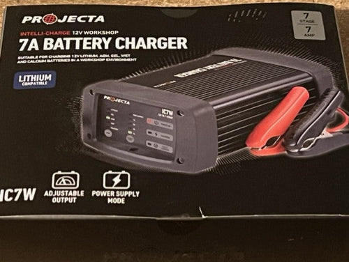 Projecta 12V Automatic Workshop 7 Amp 7 Stage Battery Charger Multi Chemistry Li