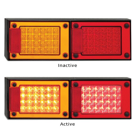 LED Autolamps J2BARMB 12-24 Volt Stop / Tail Combination Lamp