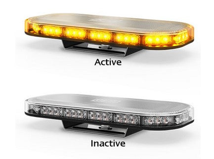 Heavy Duty Amber with Clear Lens Emergency LED Minibar - LED Autolamps LB380ACM