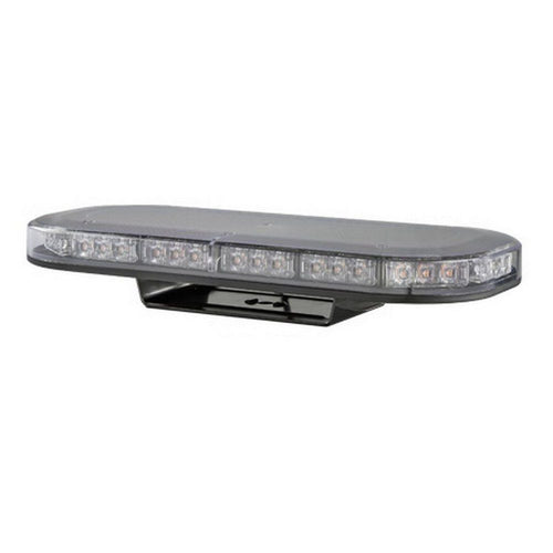 LED Autolamps LB380ACM LED Amber Mini Lightbar 12/24V Permanent Mount Clear Lens
