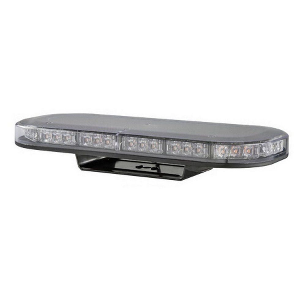 LED Autolamps LB380ACM LED Amber Mini Lightbar 12/24V Permanent Mount Clear Lens