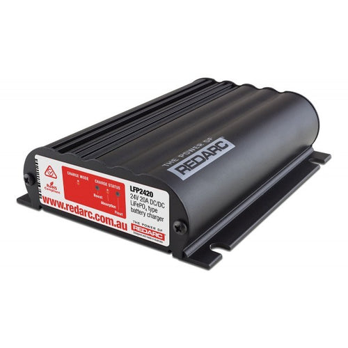 Redarc 24V 20A In-Vehicle LIFEPO4 Battery Charger (low voltage)