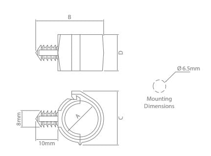 IONNIC 9805925/10 Conduit Mounting Clip