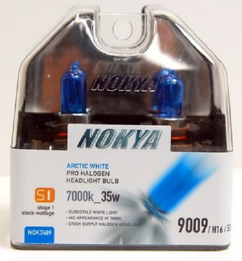 NOK7489 NOKYA H16 9009 5202 PS24W 35W Arctic White Stage 1 Halogen Light Bulb