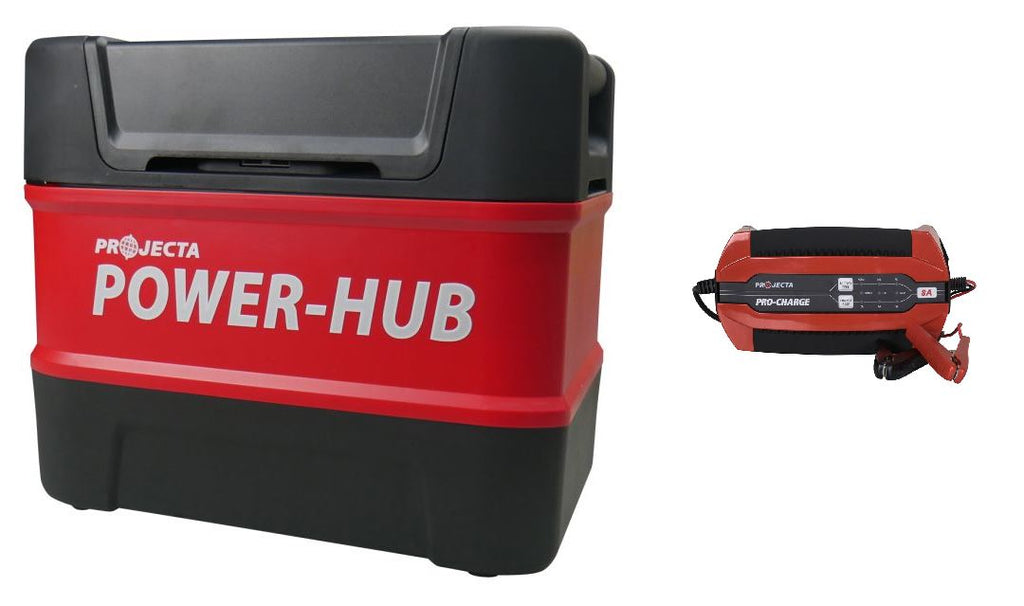 Projecta Power Hub 12v Battery Box with PC800 8A Battery Charger PH125 ...