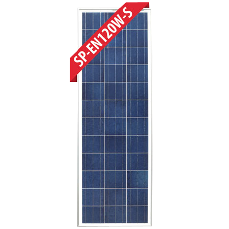 Enerdrive 120W Slim Fixed Poly Solar Panel, Available in Silver or Black Frame SP-EN120W-S